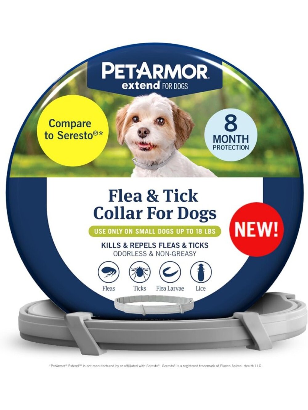 PetArmor Extend Flea & Tick Treatment & Prevention Collar for Small Dogs up to